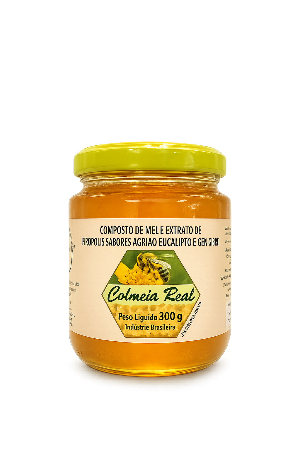 Pote de Composto de Mel e Própolis 300g Colmeia Real